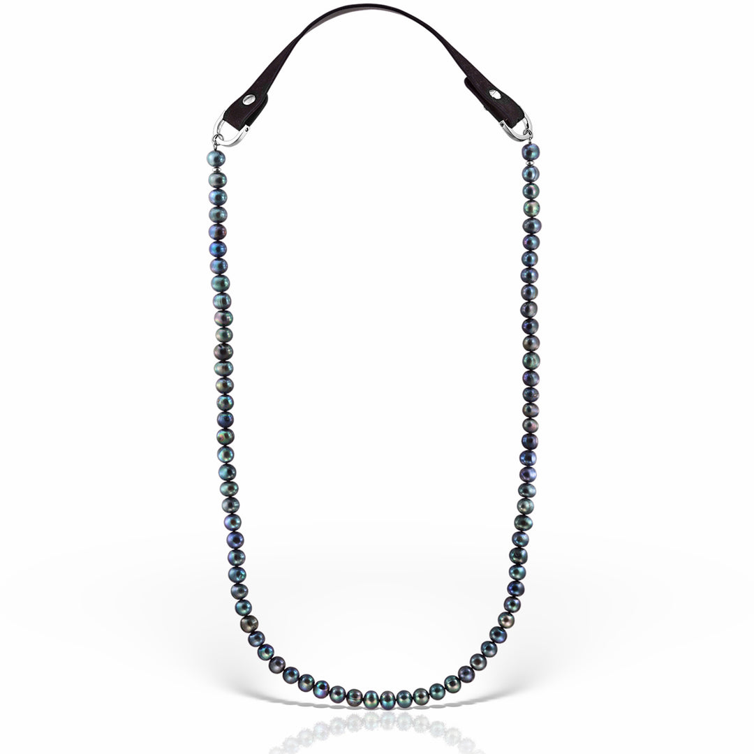 Colier Arwen L Peacock, Perle si Piele