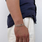 Bratara Mankind Clip On, Argint