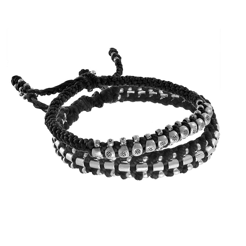 Bratara Mankind Vertebre din Argint si Fir Cerat