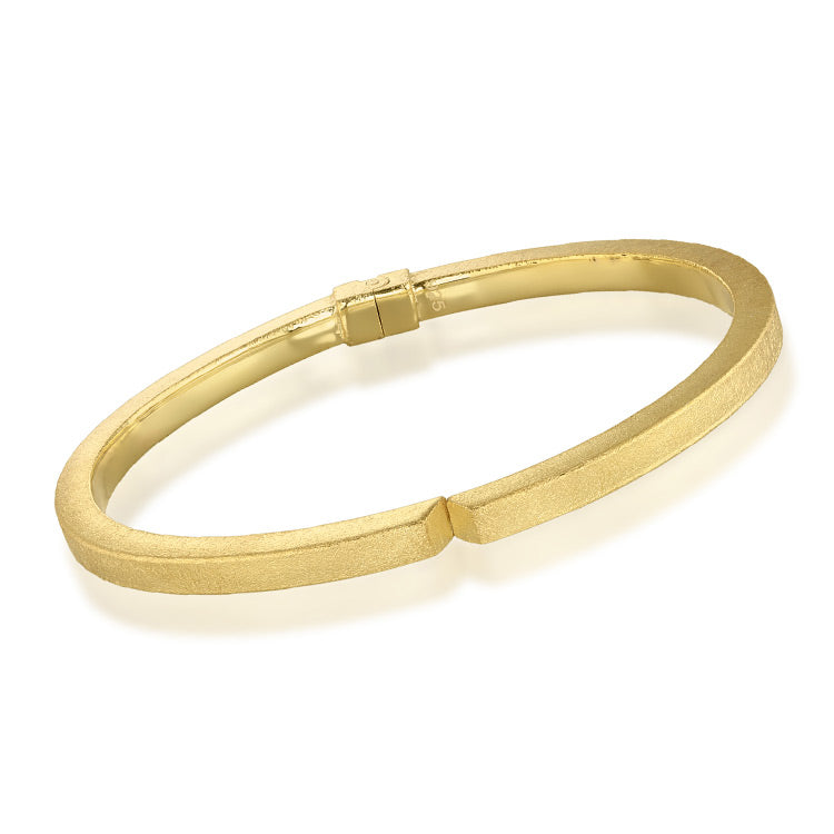 Minimal Cut Bracelet, Silver Gilt