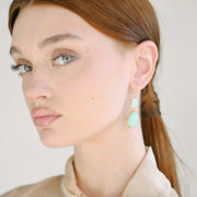 Cercei Omnia Amazonit, Argint Aurit