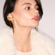 Anora Earrings, Gold-Plated Silver