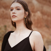 Cercei Arcana din Argint Aurit