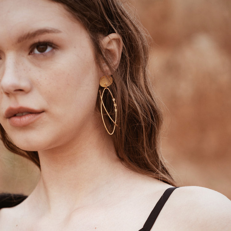 Arcana Earrings in Gold Plated Silver