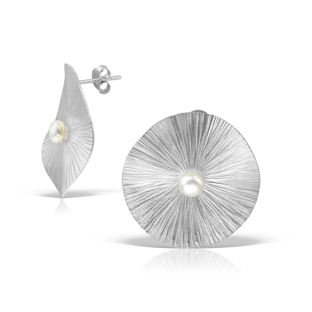 Chantall earrings, Silver