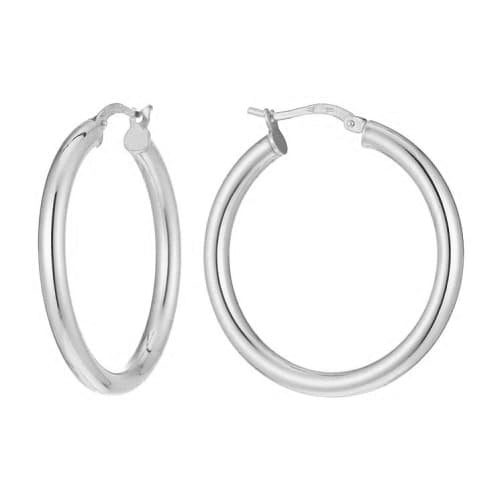 Silver Creole Volume M earrings