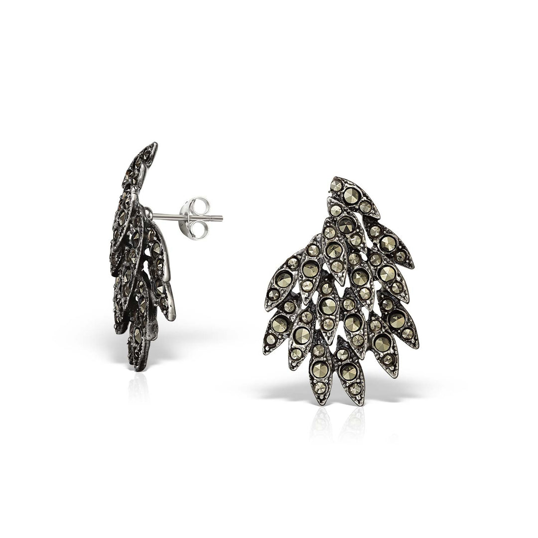 Fallen Angel Mini Earrings, Silver