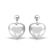 Heart-Full Earrings, Sterling Silver