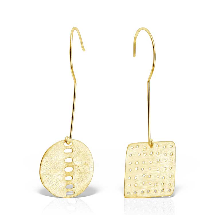 Le Marais Earrings in Gold Plated Silver