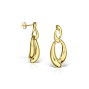 Mellun Earrings, Gold-Plated Silver