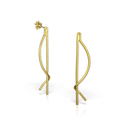 Metaphor Earrings, Gold Plated Silver