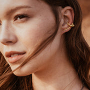 Molopo Earcuff Earrings in Gold Plated Silver