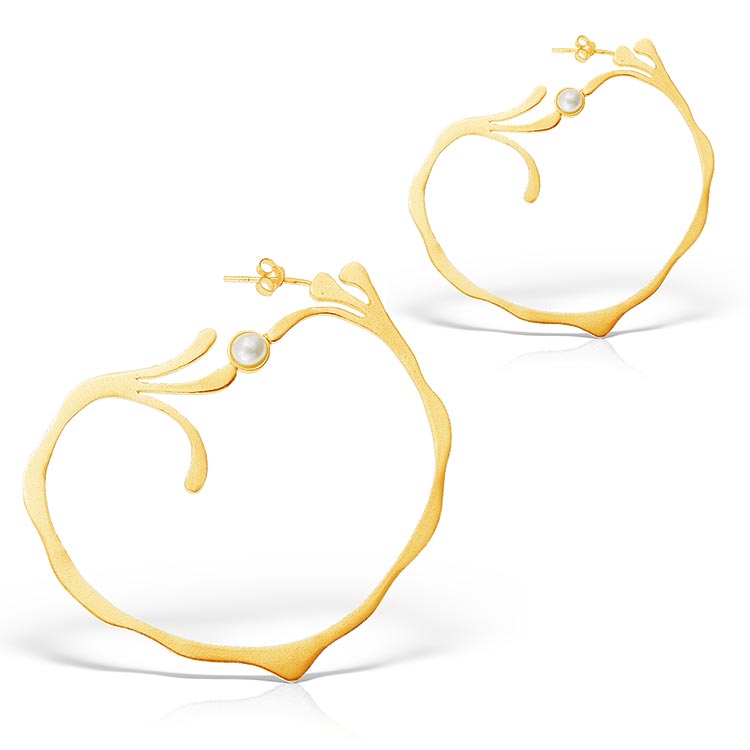 Montmartre Earrings in Gold-plated Silver