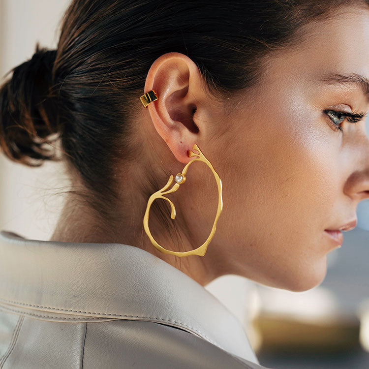 Montmartre Earrings in Gold-plated Silver