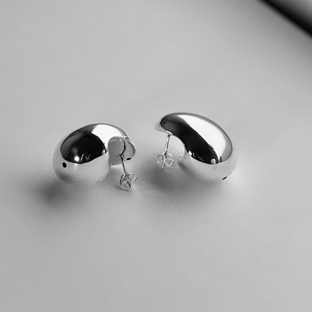 Quick Silver earrings, Silver