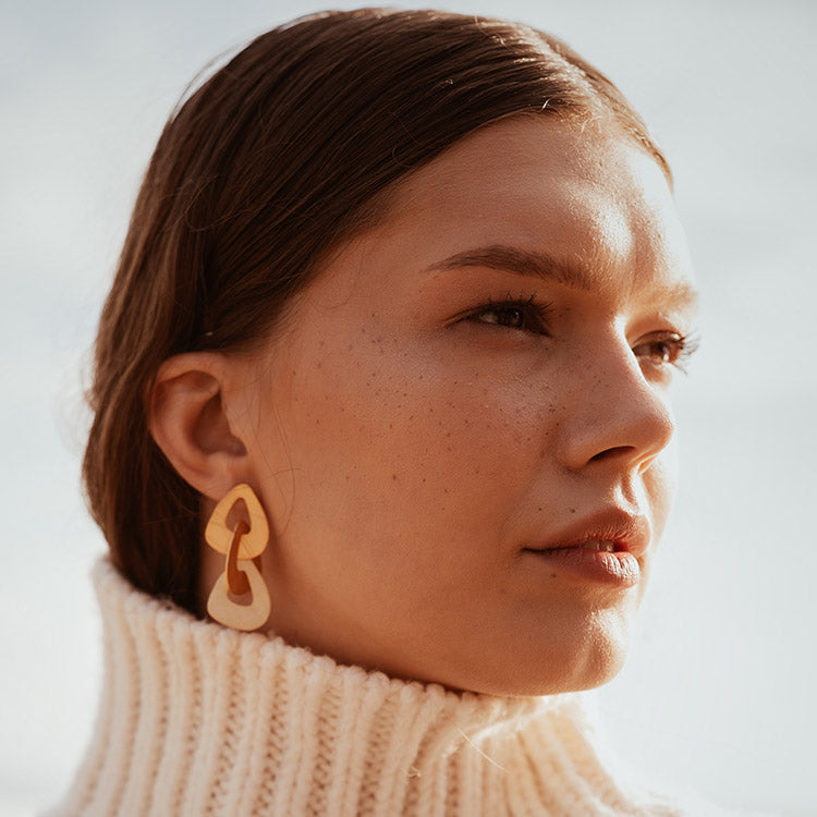 Remera Earrings in Gilded Silver