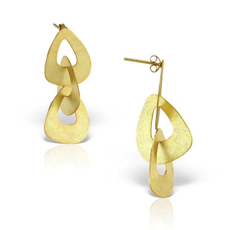 Remera Earrings in Gilded Silver