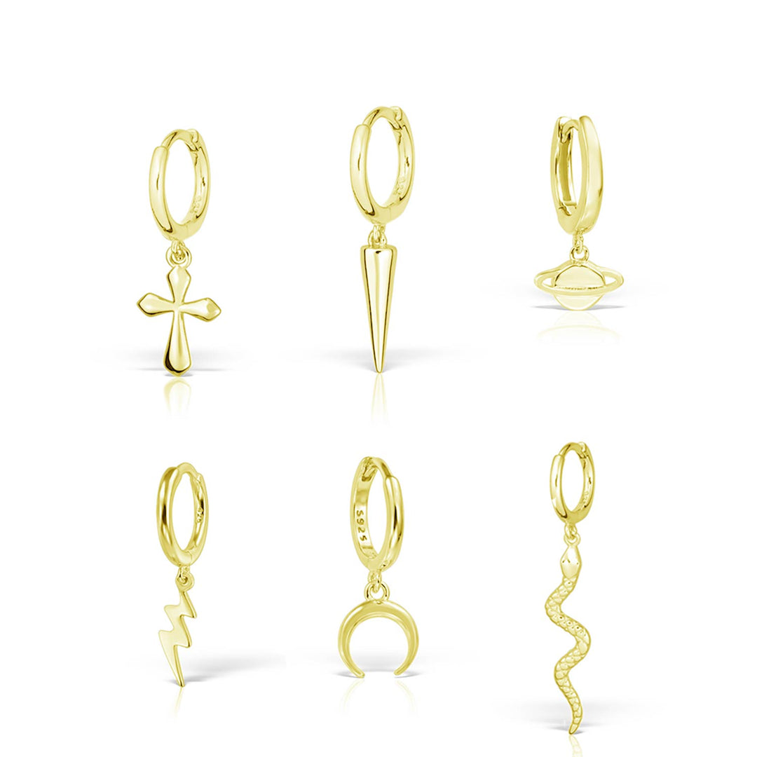Gold-plated Silver Mini ReMix and Match earrings