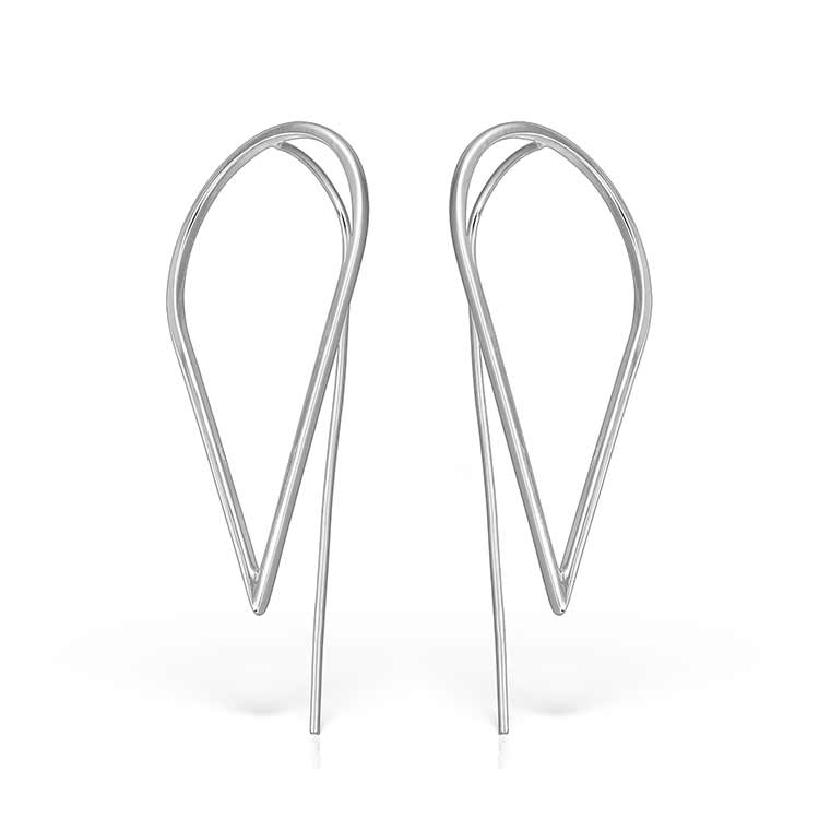 Right Here Silver Earrings