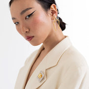 Brosa Amber Inside S din Argint