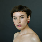 Serafim Scarlet Earrings, Sterling Silver