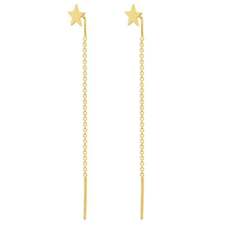 Star Flow Earrings in Gilded Silver