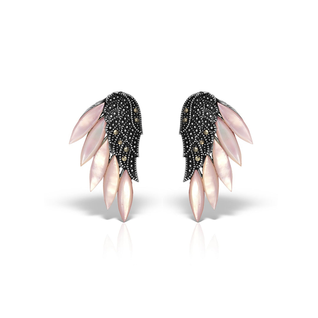 Cercei Concordia Pink, Argint