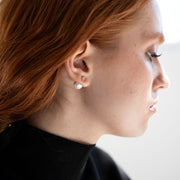 Cercei Bernadette Pearl Light, Argint Aurit