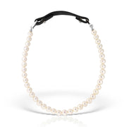 Aerin M Necklace, Pearls and Leather