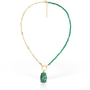 Edon Amazonite Necklace, Gold Plated Silver