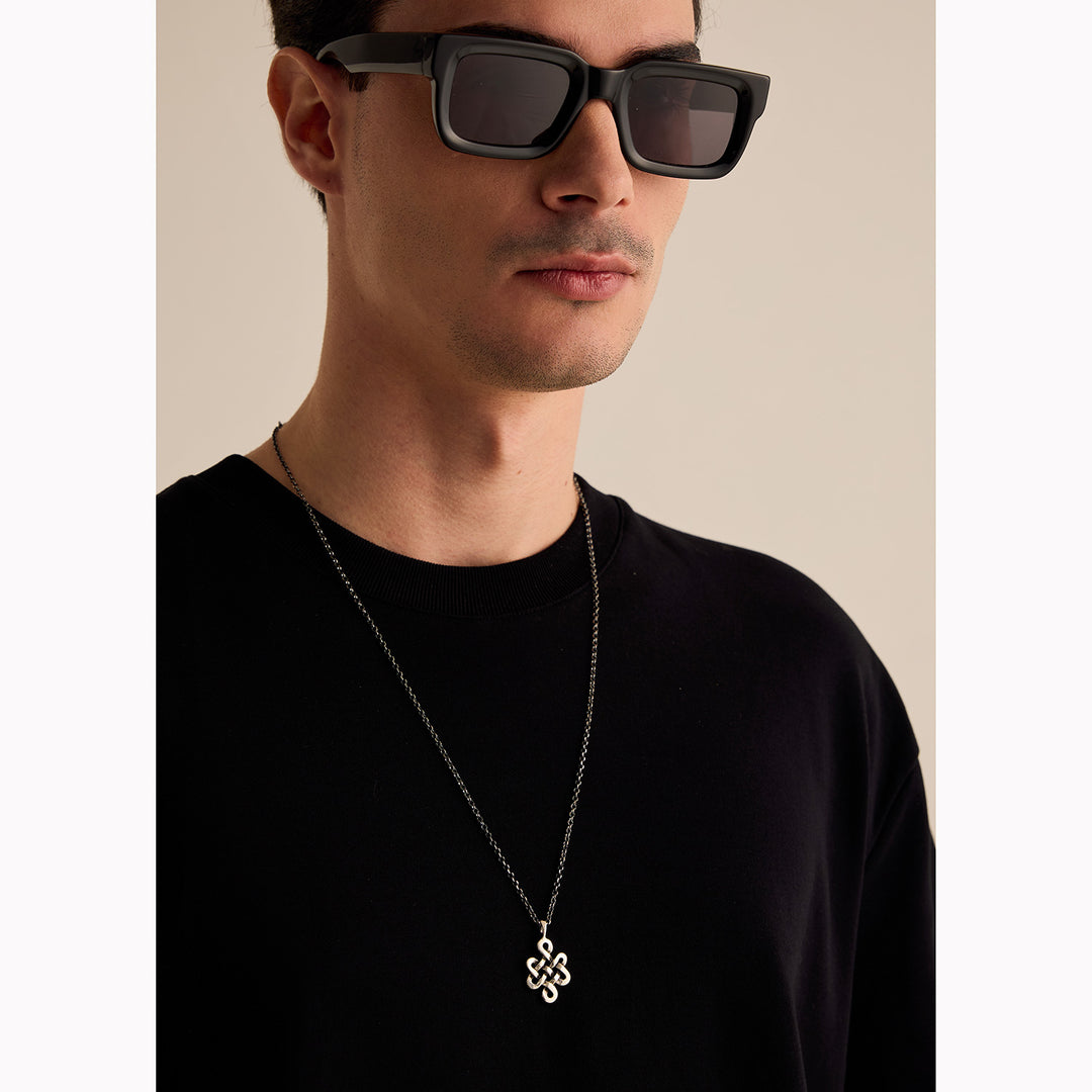 Colier Endless Knot, Argint