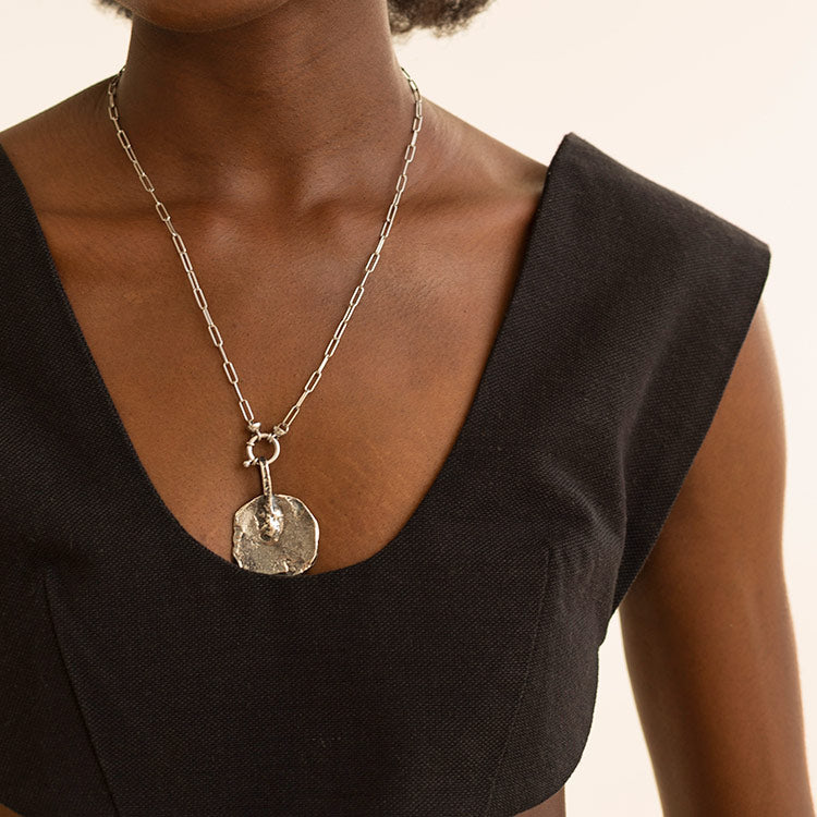 Introspectum 17 Necklace, Silver