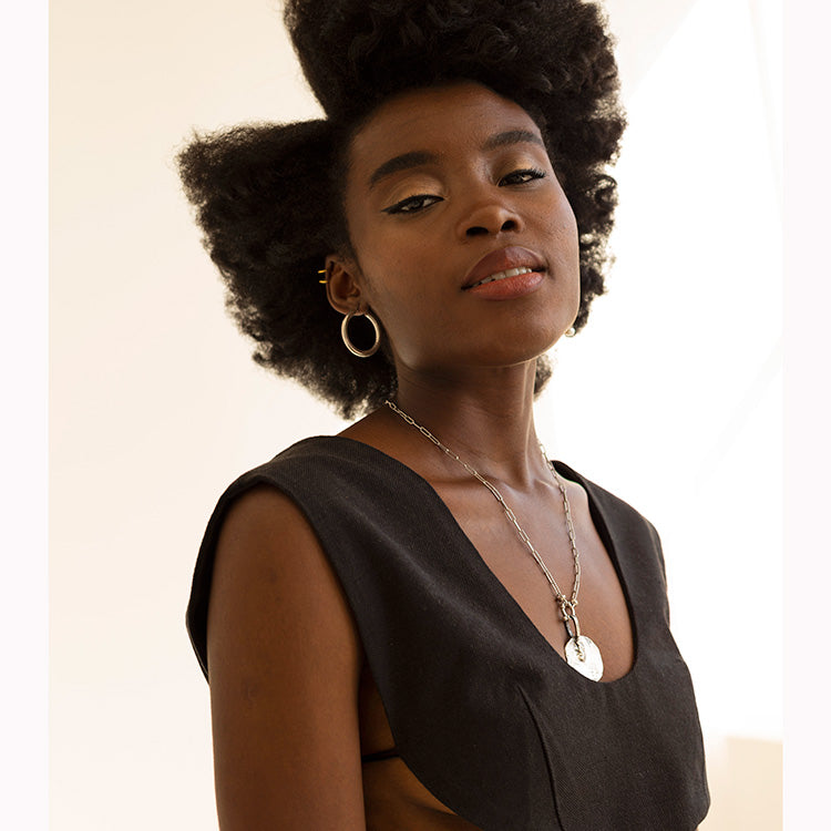 Introspectum 17 Necklace, Silver