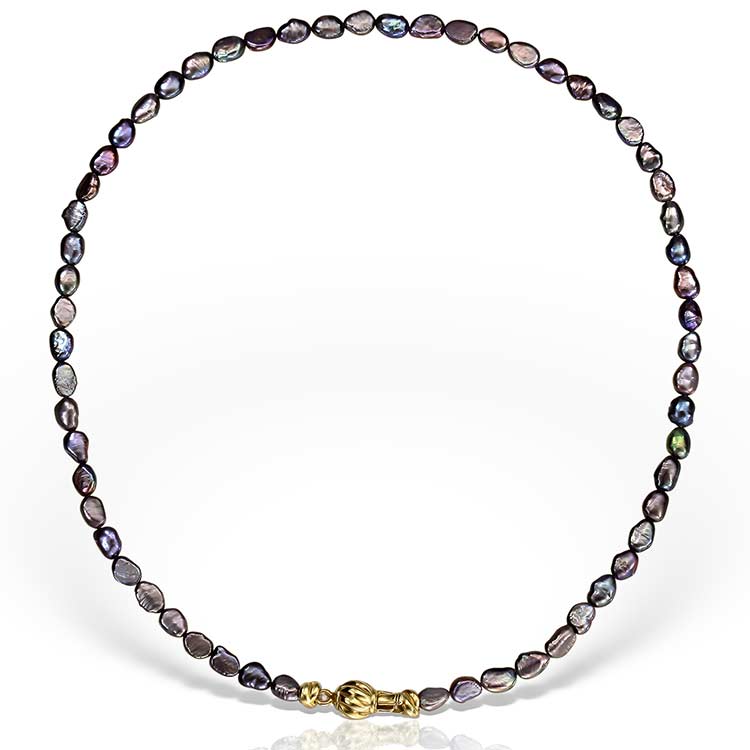 Tamarii Pearl Necklace in Gilded Silver