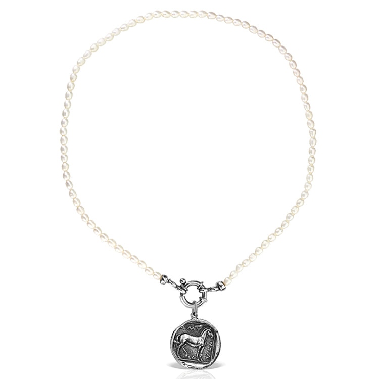 Silver Manacor necklace