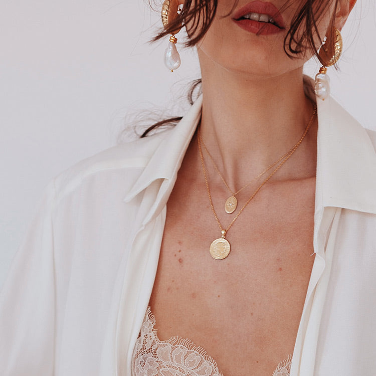 Libertas Necklace in Gilded Silver