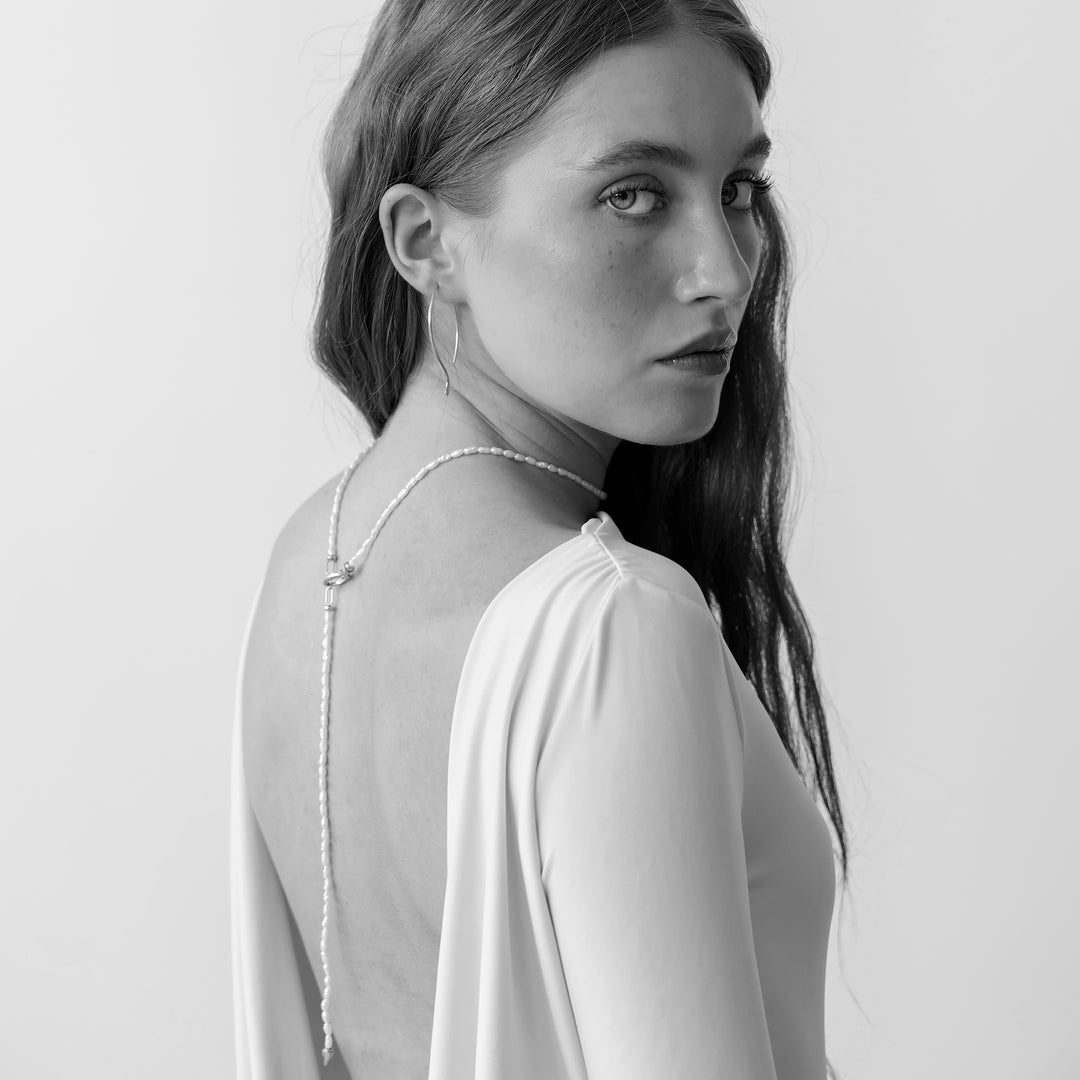 Colier Namida Pearls, Argint