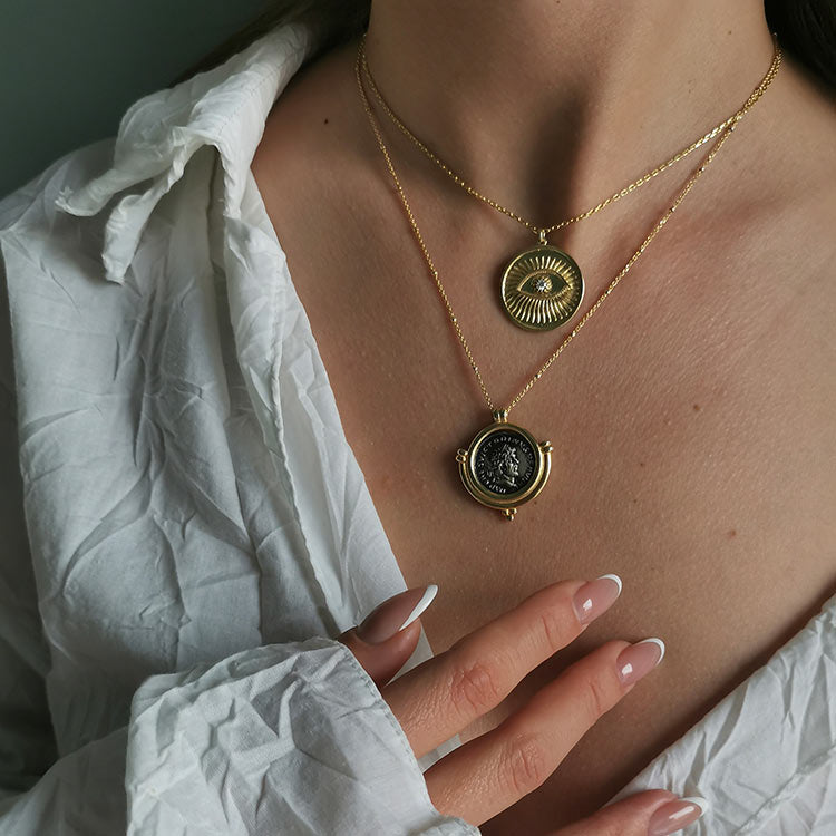 Necklace Of Sauron in Gilded Silver