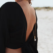 Colier One Pearl Disorder, Argint Aurit