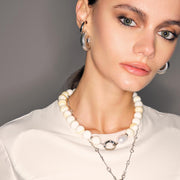 Siene Necklace, Mother-Of-Pearl and Sterling Silver