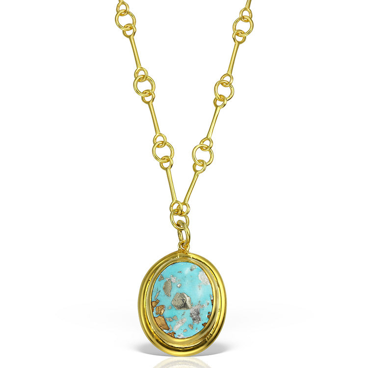 Take Me to Curaçao Necklace in Gilded Silver