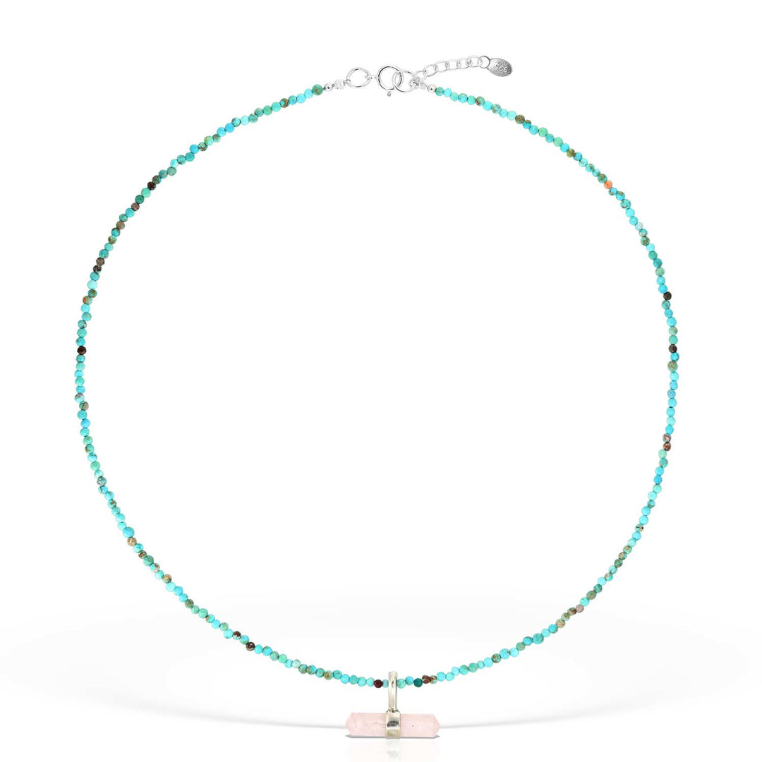 Tarrazu Necklace with Turquoise, Silver