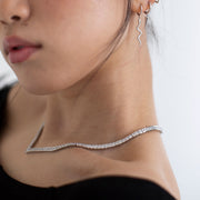 Silver Tennis Royale necklace