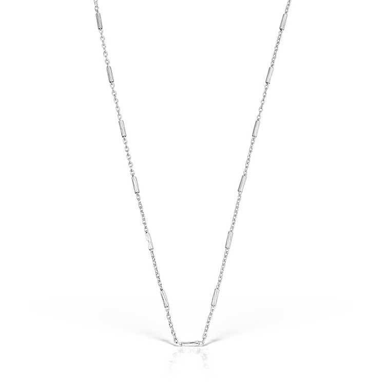 Silver Bi-Bar M chain