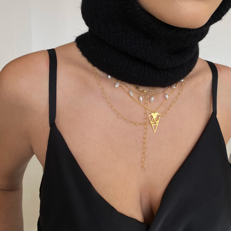 Volpetti Necklace in Gilded Silver