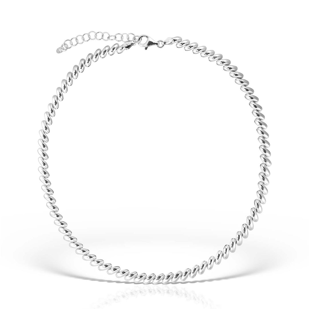 Zephir Necklace, Silver