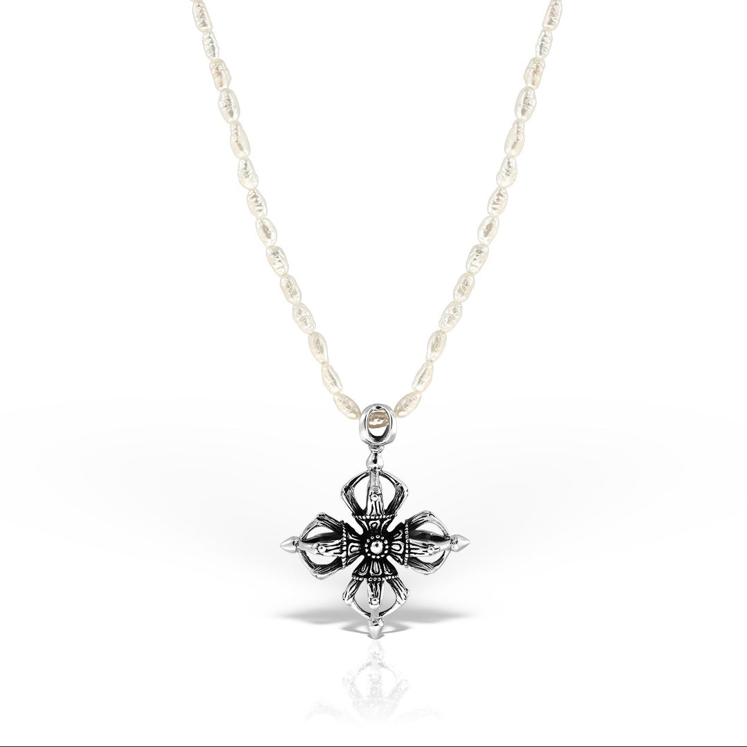 Colier Queens on Pearls, Argint