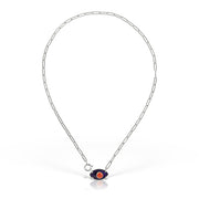 Colier Moai Lapis, Argint