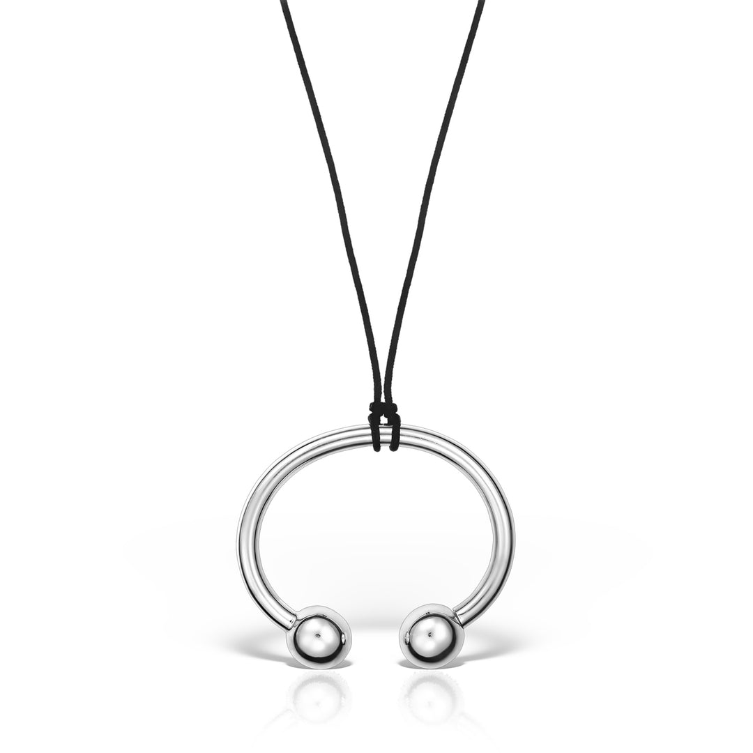 Colier Torque Pendulum, Argint