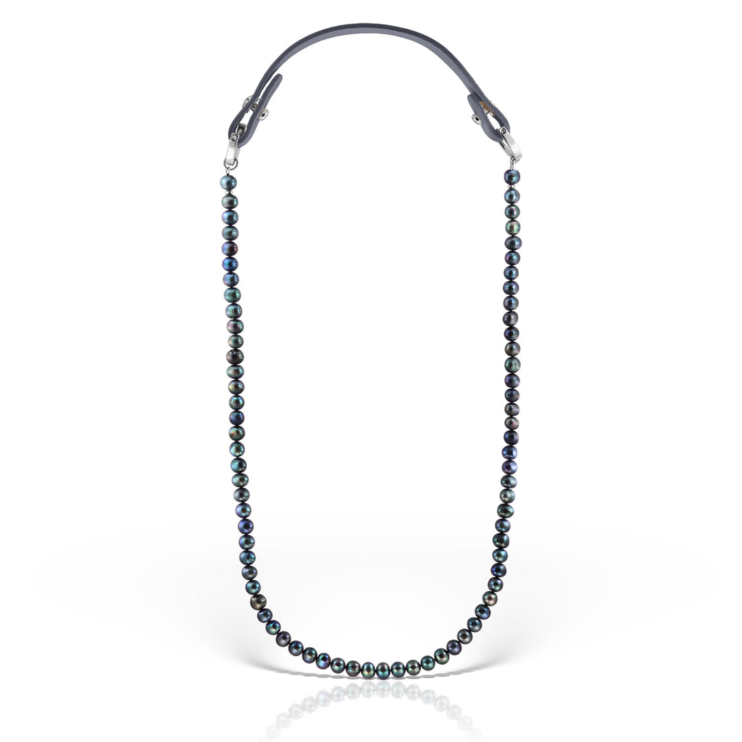 Colier Arwen L Peacock, Perle si Piele